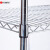 川井（WELLAND）网层货架 三层线网镀铬置物架工业级电镀线棒收纳储物架 单层承重250kg  45*45*120cm