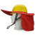 安全帽遮阳帽施工透气工地遮阳板大帽檐神器 迷彩遮阳帽含帽帘+ABS透气安全