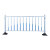围栏栏杆公路栏马路防撞道路护栏厂区栅栏蓝白色城市锌钢分流隔离 工程加厚-高0.6米*长3米一米的