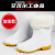 EVA白色食品卫生靴加绒食堂厨房工厂专用雨靴防滑耐油高筒棉水鞋 高度30cm左右白色牛筋底-加绒款 36