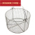 304不锈钢消毒筐方圆形网篓手提耐高温油炸器械沥水清洗篮框 直径15*高度10cm(圆形)
