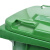 兰诗（LAUTEE）YY- 240B 新国标可挂车户外环卫物业商用大号分类垃圾桶 绿色-厨余垃圾240L