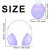 瑞桓柏隔音耳罩睡觉专用工业级头戴式降噪学生学习晚上耳朵防吵神器 降噪隔音耳罩-紫色