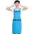 时尚韩版保洁家政服务厨房围裙工作服防油污围腰订制LOGO印字 蓝 色长68.5宽65 好慷在家LOGO