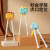 儿童筷子训练筷3岁6岁家用木质辅助器防滑宝宝专用硅胶学习 小兔学习筷2双