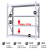 工都  重型仓储货架500kg/层 白色150*50*200cm四层主架 仓库库房置物架层架储物铁架