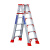 梯子人字梯楼梯铝合金加厚家用折叠多功能伸缩便携室内合梯工程梯 1.3米(灰色黄色随机)全加固双筋+腿部加强