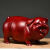 黑檀实木质雕刻猪摆件十二生肖动物猪家居装饰红木工艺品 黑檀木长8cm