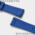 珠佩丽适用北星手表表带GILYSHOW代用柏莱士伯爵豪雅梭曼皮钢硅氟橡胶 蓝色 19mm