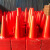 帝阔PVC路锥安全道路警示锥优质反光雪糕筒橡胶隔离锥桶塑料圆锥方锥 黑凸底75cm 1.6kg1.8kg 红色