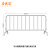 不锈钢铁马护栏移动围栏地铁商场分流施工临时交通安全防护隔离栏 201材质外管38高1.2米长1.5米