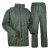 分体军绿雨衣橄榄绿抢险救援成人用户外保安执勤巡逻徒步雨衣 加强有网新款军绿雨衣 XL