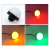 QIJN启骏QC50S-L-J半球形信号报警指示灯防水LED三色灯设备警示灯 50 防水接头