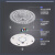 KEDOETYled吸顶灯灯芯替换磁吸圆形节能灯盘厨房房间客厅灯改造灯板家用 钻石120瓦三色变光