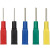 优联星 DCC系列1MM转4MM插座电力端子测试插针φ1针形插头 蓝色1个