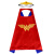 万圣节儿童英雄披风男女孩cosplay演出服超人蜘蛛侠队长披肩斗篷 蓝超人披风+眼罩 S码95-120cm