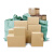 适用纸箱子快递打包纸盒半高箱批发物流包装箱加硬加厚搬家打包箱定制 30个  3号(430*210*270mm) 5层A加硬