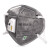 3M活性炭口罩 9541V KN95防护 20只 独立包装 耳戴式 有呼吸阀 防粉尘 防颗粒物防雾霾
