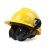 103008挂安全帽耳罩隔音耳罩防噪音工厂工地降噪防干扰护耳 黄色安全帽+耳罩