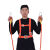 定制适用五点式高空安全带户外作业安全绳套装保险电工腰带工 欧式单小钩3米缓冲