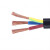 沈鹏电缆 电线电缆RVV三芯护套线软线2.5平方黑色家装铜芯电线50米3*2.5