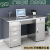 定制304不锈钢办公桌车间医疗实验室桌子长方形台式电脑桌加厚带抽屉 1.2米五斗一空201