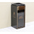 酒店大堂分类垃圾桶高档立式带烟灰缸果皮箱商场电梯口 MT9D砂钢银圆角双槽