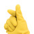 冰禹 BGA-350 加厚清洁手套 耐磨乳胶手套 32cm黄色乳胶 S码（1双）