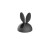 CNKTELE兔耳朵理线器圆形数据线固定器桌面收纳整理粘贴式电线收纳扣 黑色2只装