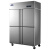 四门冰箱商用厨房立式冷藏冷冻柜大容量4开门冰柜大型展示柜 豪华款四门双温【上冷藏下