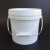 白色塑料桶级水桶1/5/10/20公斤L升KG圆形商用包装桶密封带盖 16升白色