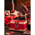 FGHGF新年礼盒包装竹编提篮坚果糕点干货特产年货龙年春节大礼品盒 红色珠珠流苏1个16cm