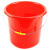 金诗洛 红色水桶（10个）加厚铁提手清洁塑料胶水桶 KT-176