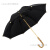 MAMORU葵雨伞防晒伞简约两用木柄遮阳伞大号晴雨伞商务纯色加固 黑色