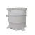 定制适用PP反应釜搅拌桶带电机PP储存桶耐高温酸碱药剂桶PP定制桶水槽加热 PP500L锥底桶+0.75kw/380V