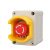 JONLET按钮开关控制盒ABS塑料防水开关电源盒AN002急停按钮盒带元宝保护罩 1个