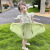 迪士尼（Disney）2024夏季新款女童烧花汉服裙短袖童装棉衣服裙子儿童服装公主裙夏 粉红色 90cm