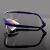 罗卡AL026护目镜防护眼镜防雾防风沙打磨飞溅防冲击工业劳保眼镜 蓝色框（非防雾） 3副