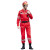 久匀长袖防静电套装工作服救援服应急户外地震水上救援服 红色 L