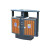定制不锈钢户外垃圾桶果皮箱 分类大号环卫垃圾筒室外小区果壳箱 镀锌板