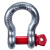 普霖乐 弓形起重卸扣高强度直型卸扣U型吊环D型马蹄卡扣锁扣 U形3.25吨2个装 