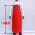防水油无兜皮革水产工厂围裙饭店厨房洗碗工作白黑红蓝色劳保围裙 红色系列大号