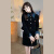 范哲琳（FANZHELIN）小香赫本风黑色连衣裙子春季2024年新款女装初春装搭配一整套时尚 黑色短款套装 S