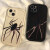 一只蜘蛛适用小米13手机壳苹果iPhone11/12promax华为p50/mate30o 小胖妞全图-黑色一只蜘蛛 iPhone13