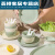 碗盘碗碟套装家用陶瓷餐具一人食日式高颜值碗筷单人一套精致 混色12人食-62件套