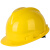 FSMZ透气安全帽工地男建筑施工程国标ABS施工劳保加厚工人玻璃钢头盔 V型加厚款-黄色