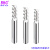 BHG德国钨钢铣刀 3刃标准长或加长超高光铝用平底铣刀 CNC数控锣刀 3.0*3D*50L（直身）