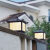 太阳能户外庭院防水LED柱头灯别墅花园景观围墙灯大门口灯 接电款30CM适用4050CM门柱