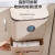 海斯迪克 滑盖壁挂式垃圾桶 橱柜门卫生间悬挂纸篓底部两用抽拉收纳盒 米咖色 HKT-602