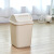 日式厨房分类家用垃圾桶ins风高颜值塑料垃圾桶摇盖厕所有盖纸篓 卡其 10L（23*23*32cm）